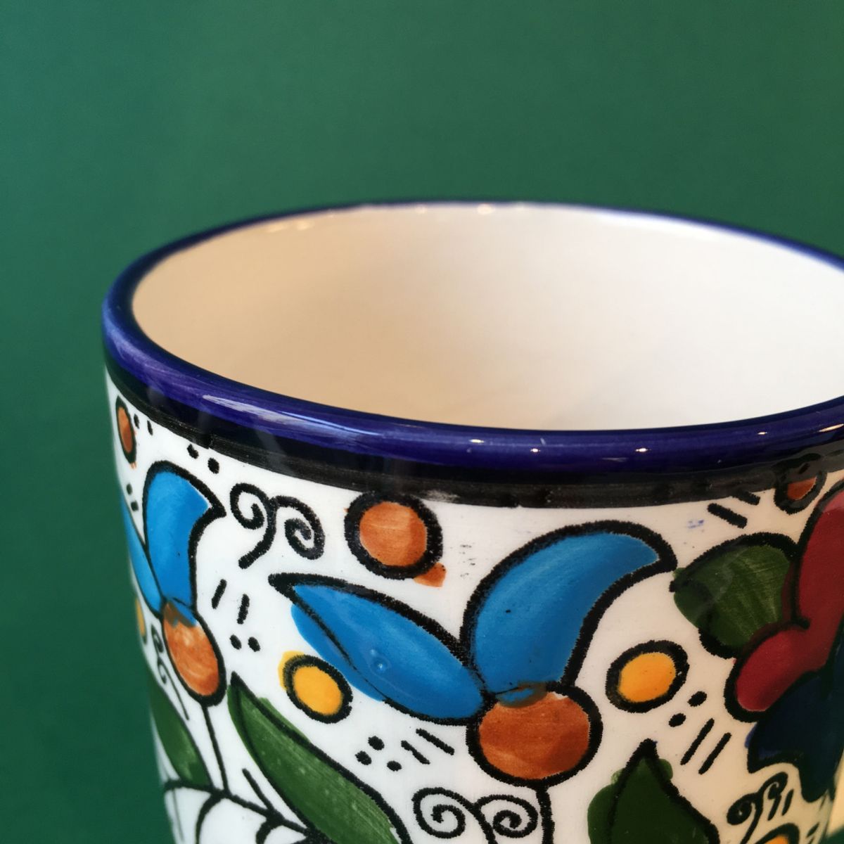 Stor keramikkopp 10 cm, flerfarget