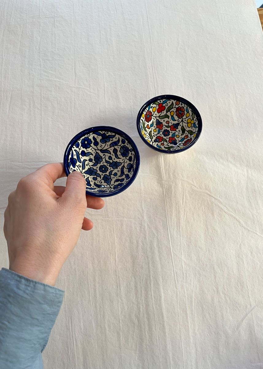 Keramikkskål, flerfarget 9 cm