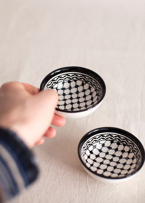 Hovedbilde Keramikkskål, keffiyeh 9 cm