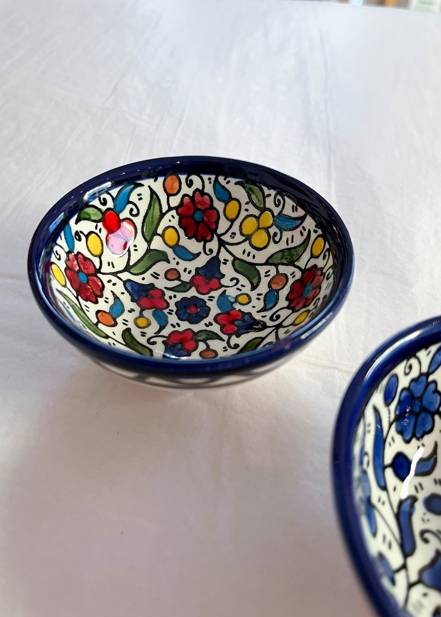 Keramikkskål, flerfarget 9 cm